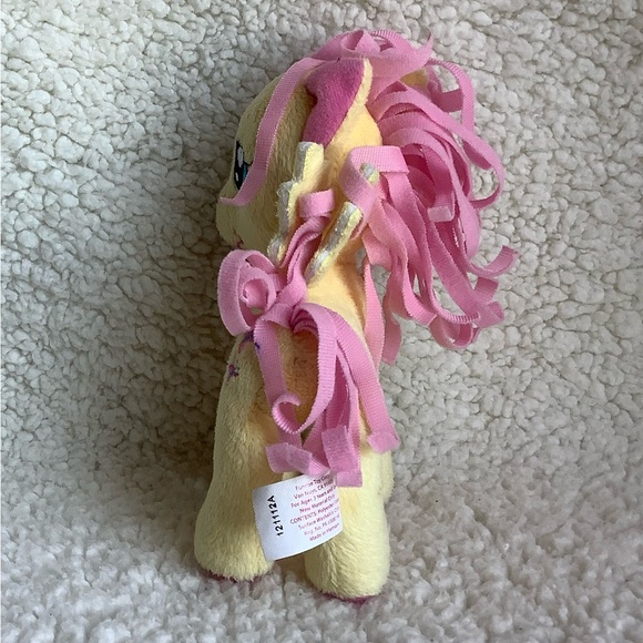 My Little Pony by Hasbro 2012 Fluttershy Yellow Pink Plush Stuffed Animal Toy - Picture 2 of 6